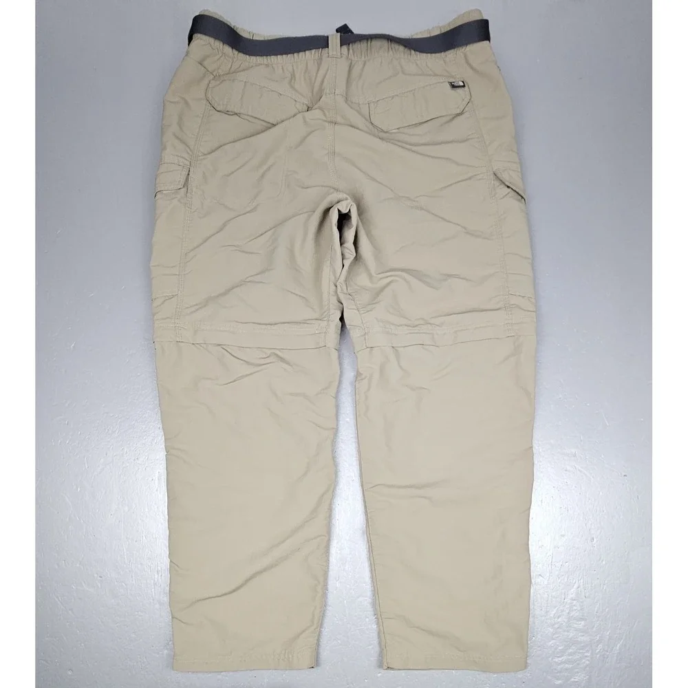 The North Face Paramount Convertible Hiking Pants Mens‎ XL Khaki Cargo Nylon